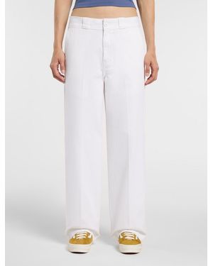 Dickies Pantaloni Da Lavoro 247 Loose Da Donna, Donna, Taglia - Bianco
