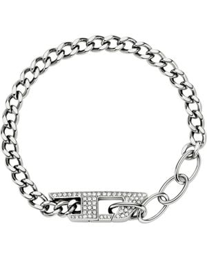DIESEL Stainless Steel Glitz Chain Bracelet - Blue