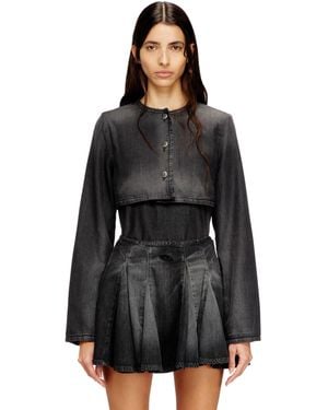 DIESEL Cropped Jacket - Black