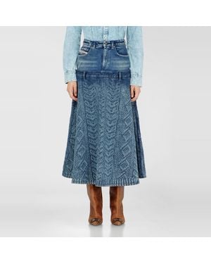 DIESEL Midi Skirt - Blue