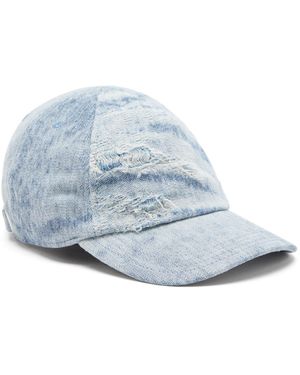 DIESEL Baseball Cap With Denim Treatment - ブルー