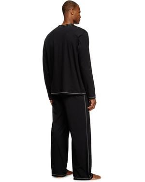 DIESEL Pyjamas Aus Baumwolljersey - Schwarz