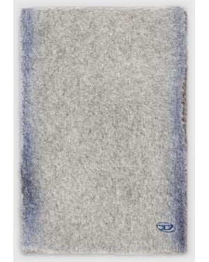 DIESEL Alpaca-Blend Scarf With Sprayed Effect - Blue