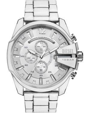 DIESEL Mega Chief And Stainless Steel Watch - Grey