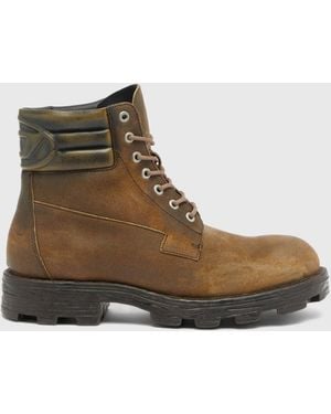 DIESEL D-Hammer-Anfibi - Marrone