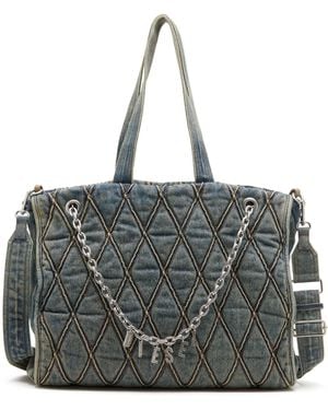 DIESEL Charm-D-Large Tote Bag - Grey