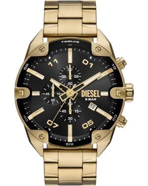DIESEL Orologio Spiked Con Cinturino - Metallizzato