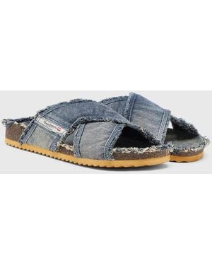 DIESEL D-Woodstock-Crossover-Slides - Blau