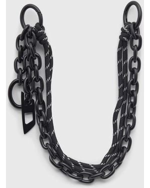 DIESEL Encanto En Cadena Y Cuerda - Negro