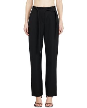 DIESEL Maßgeschneiderte Hose Mit Biker-Gürtelriemen - Schwarz