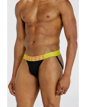 DIESEL 3-Pack Jockstraps With Contrast Waistband - Blue