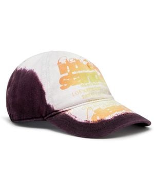 DIESEL Baseball Cap With Bandana Prints - ホワイト