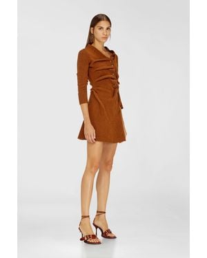 DIESEL Short Cardigan Dress - Brown