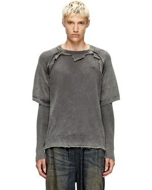 DIESEL Lagenpullover Mit Destroyed-Effekt - Grau