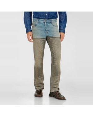 DIESEL Slim Jeans Regular Waist 1993 D-Vyl, Coloured, Button Fly - Blue