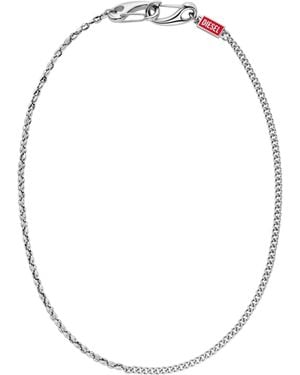 DIESEL Stainless Steel Multi-Wear Chain Necklace - Multicolour