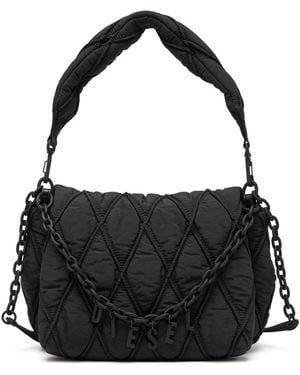 DIESEL Charm-D-Shoulder Bag - Black