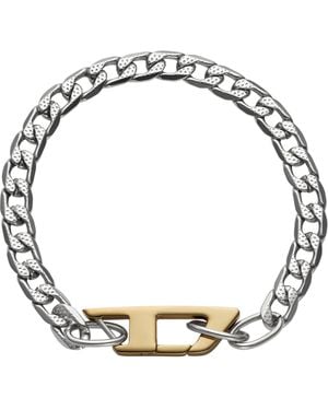 DIESEL Stainless Steel Chain Bracelet - Metallic