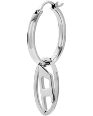 DIESEL Stainless Steel Hoop Earring - Blue