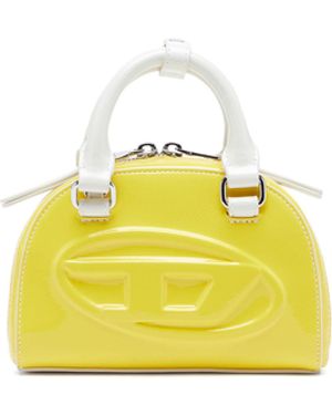 DIESEL 1Dr Dome-Slim Bowling Bag With Naplak Effect - Yellow