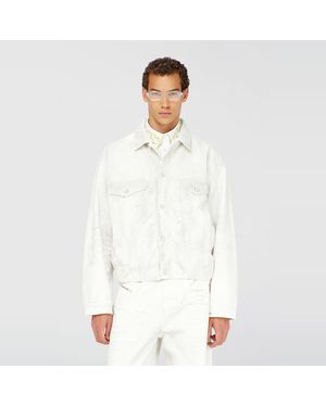 DIESEL Elasticated Trucker Jacket - White