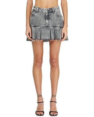 DIESEL Pleated Miniskirt - Blue