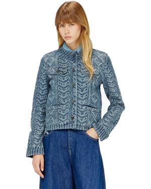 DIESEL Giacca Senza Collo - Blu