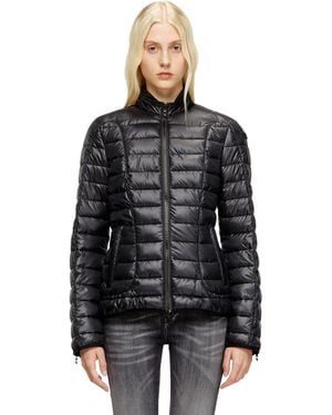 DIESEL Puffer Jacket With Biker Details - Black