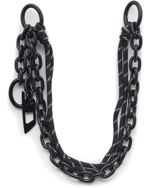 DIESEL Encanto En Cadena Y Cuerda - Negro