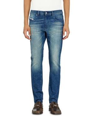 DIESEL Slim Jeans Regular Waist 2019 D-Strukt, Dark, Zip Fly - Blue