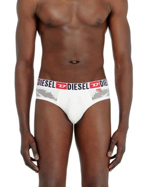 DIESEL Slip Con Effetto Devoré Trasparente - Blu