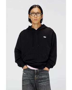 DIESEL Sudadera Con Capucha Con Logotipo Oval D - Negro