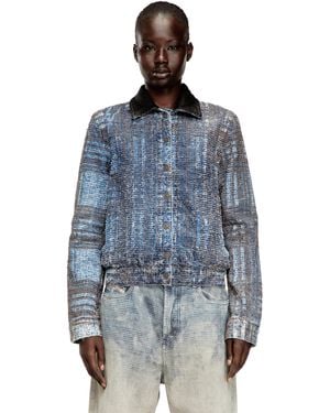 DIESEL Cropped Jacket - Blue