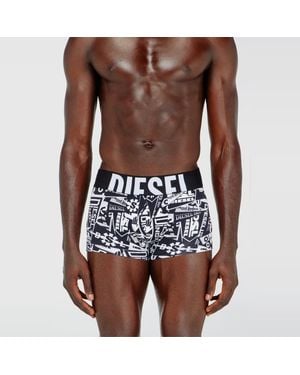 DIESEL Pack De Tres Bóxers Con Estampado De Bandera - Azul