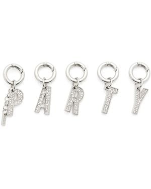 DIESEL Metal Brave Charms With Rhinestones - Multicolour