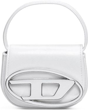 DIESEL 1Dr Xs-Iconic D Logo Plaque Mini Crossbody Bag - White
