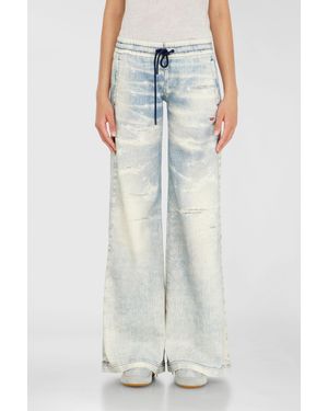 DIESEL Relaxed Low Waist 2078 D-Ainty Joggjeans, Hellblau, Elastischer Bund