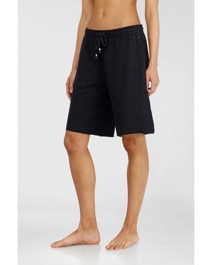 DIESEL Peached Sweat Shorts With Raw Hems - Black