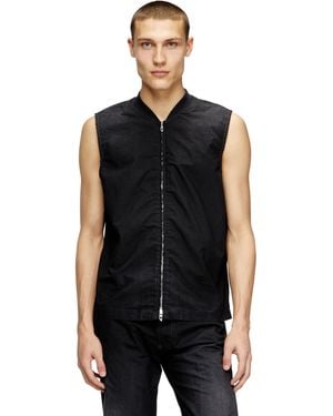 DIESEL Sleeveless Technical Joggjeans Vest - Black