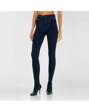 DIESEL Skinny Jeans Regular Waist D-Velly, Dark, Elastic Waistband - Blue