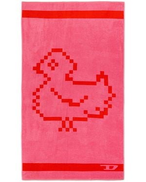 DIESEL Terry Towel 100X180 Cm - Pink