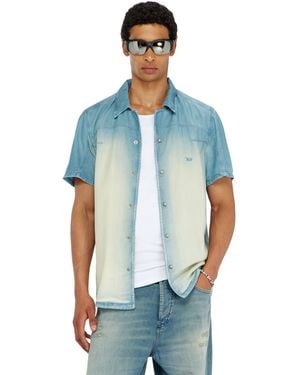 DIESEL Short-Sleeve Shirt - Blue
