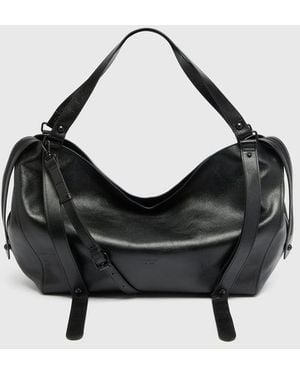 DIESEL D-One-Bolso Large Con Asa Superior De Piel - Negro