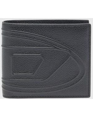 DIESEL Brieftasche Aus Genarbtem Leder - Schwarz