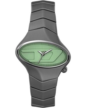 DIESEL D-Rush Gunmetal Stainless Steel Watch - Green