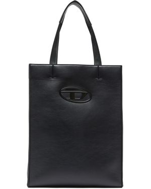 DIESEL Holi-D-Borsa tote in tessuto tecnico doppio - Nero