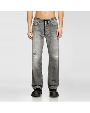 DIESEL Relaxed Regular Waist 2080 D-Reel Joggjeans, Zip Fly - Gray
