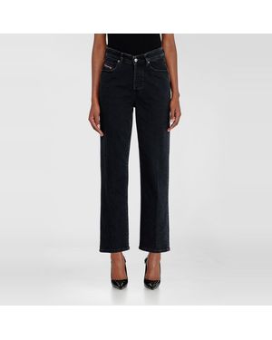 DIESEL Regular Jeans High Waist 1981 D-Went, /Dark, Button Fly - Black