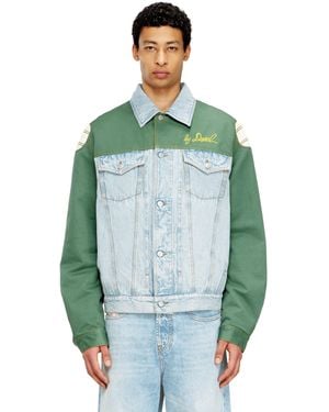DIESEL Denim Jacket With Cotton Insert - Blue
