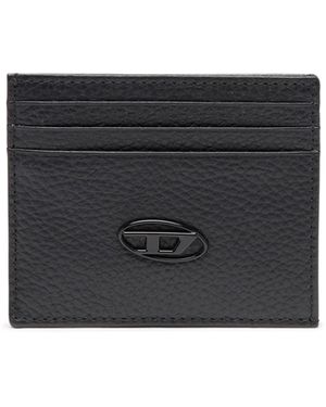DIESEL Tarjetero con placa del logo - Multicolor